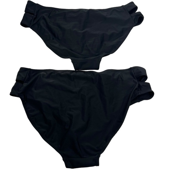 Lot of 2 Bikinix tankini BOTTOMS ONLY BLACK 3XL NWOT - Picture 4 of 5